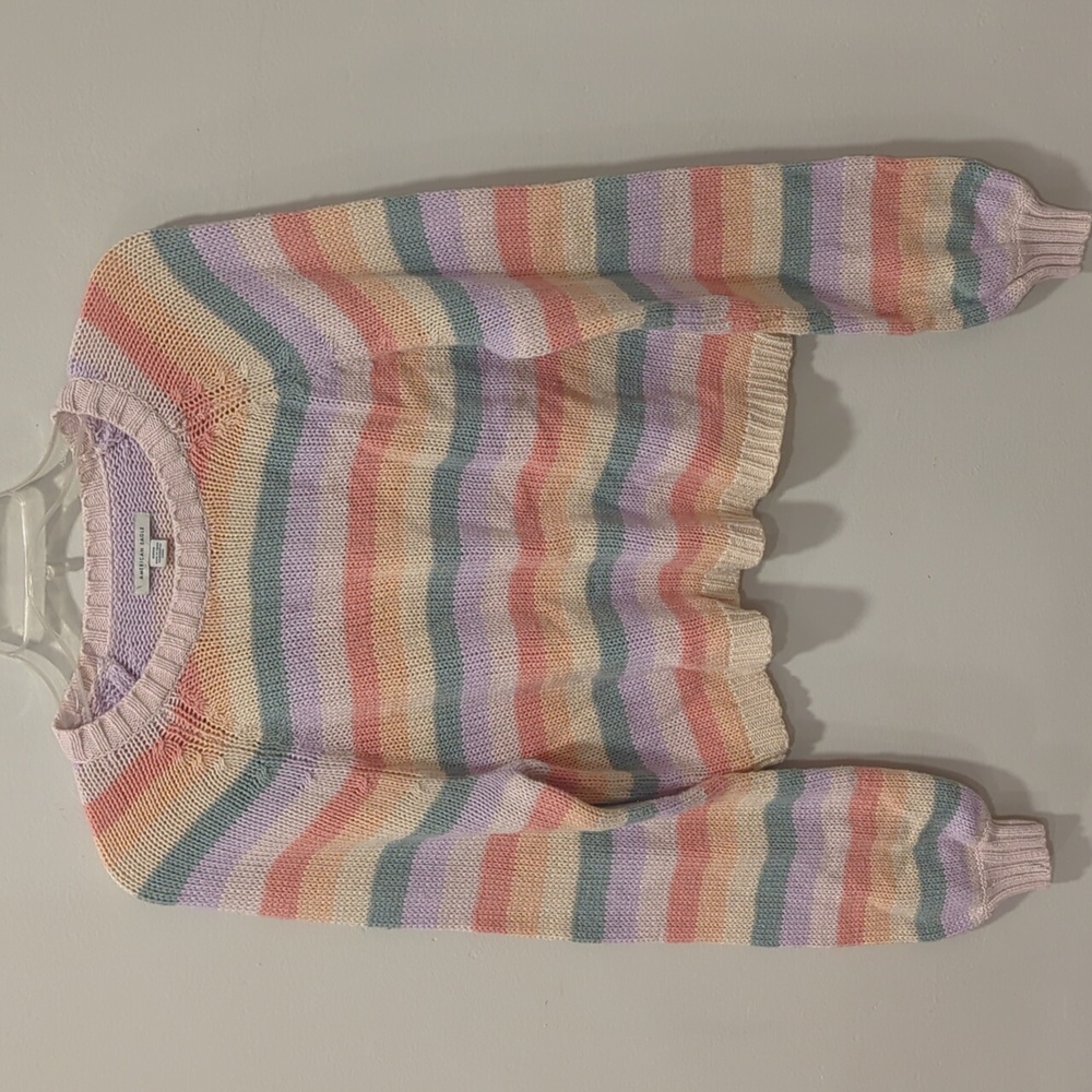American Eagle Pastel Striped Sweater